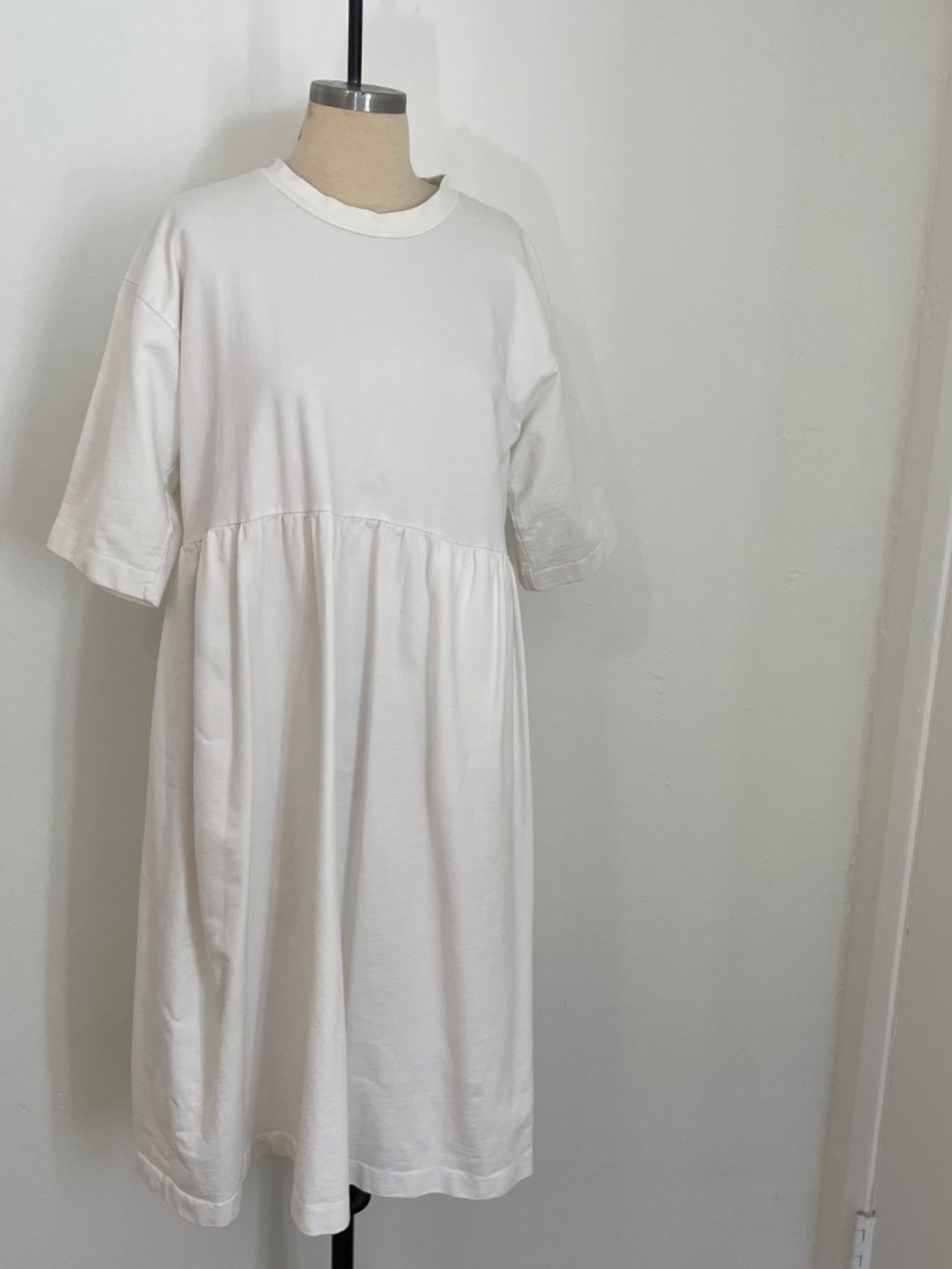 Sofie D'hoore White 100% Cotton Oversized Short Sleeve Midi Dress Size 34 (US 6)